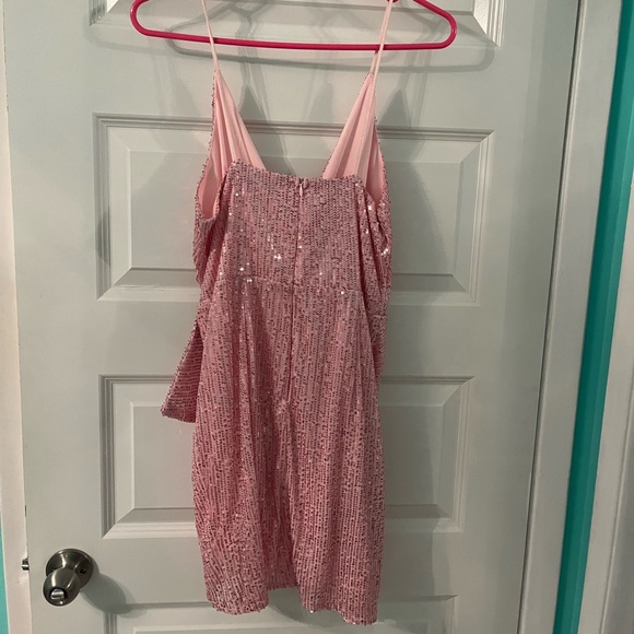 NWOT Double Crazy Pink and Purple Sequin Dresses Size Medium - Picture 6 of 16